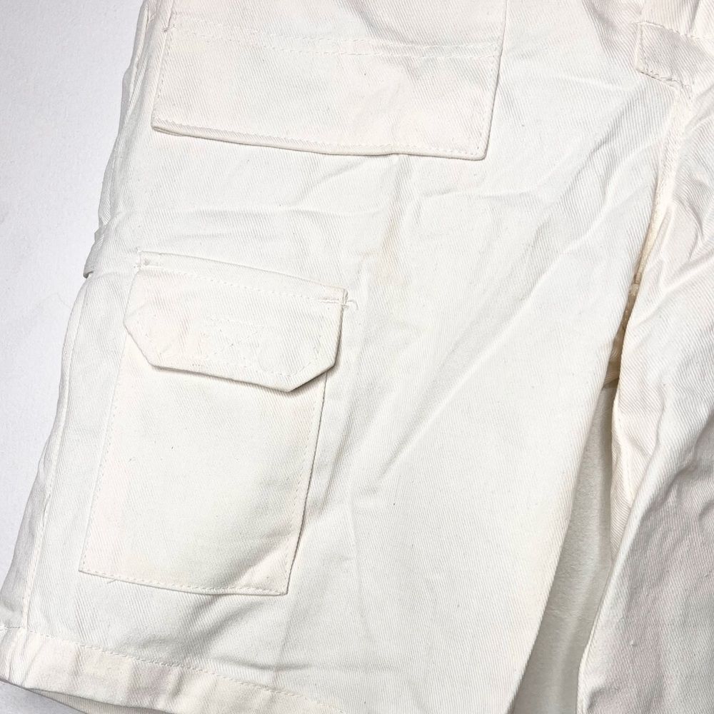 Men’s white cargo shorts 34” utility cargo shorts casual - Picture 8 of 12